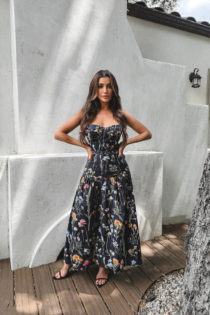 Lisette Flower Maxi Dress