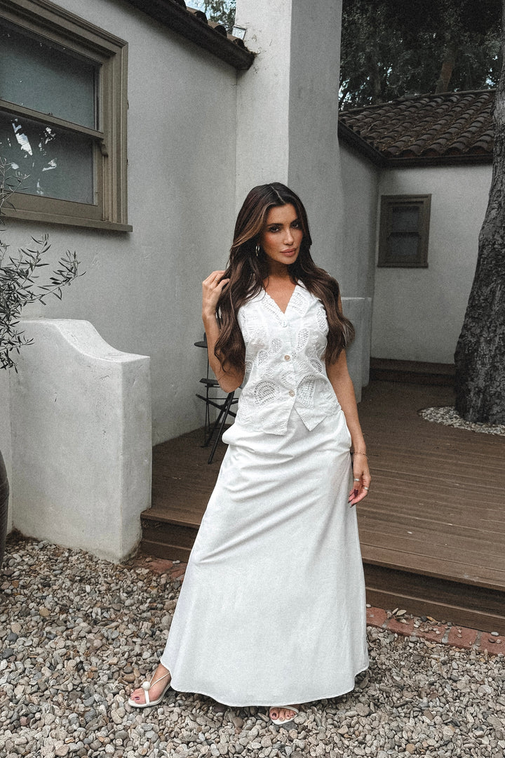 Rima Linen Maxi Skirt