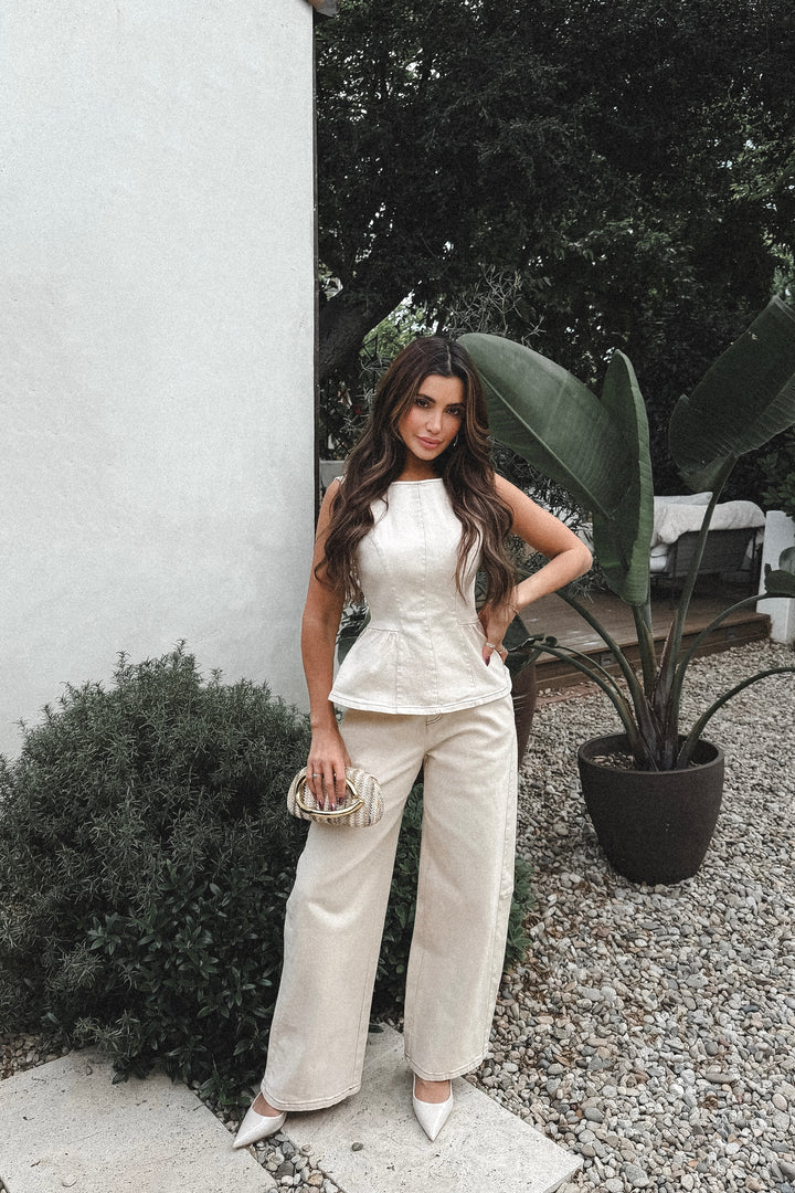 Paris Denim 2-Piece Pants Set