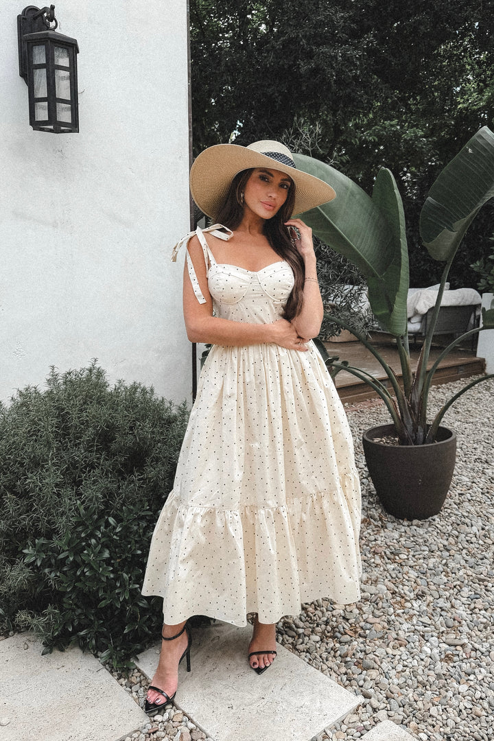 Maria Polkadot Maxi Dress