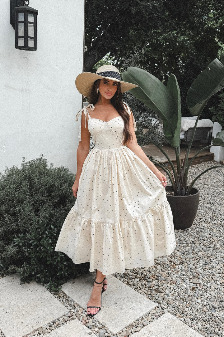 Maria Polkadot Maxi Dress