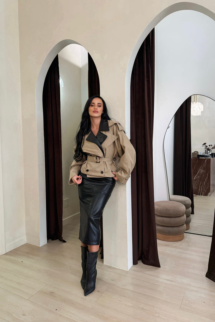 Lauren Cropped Trench