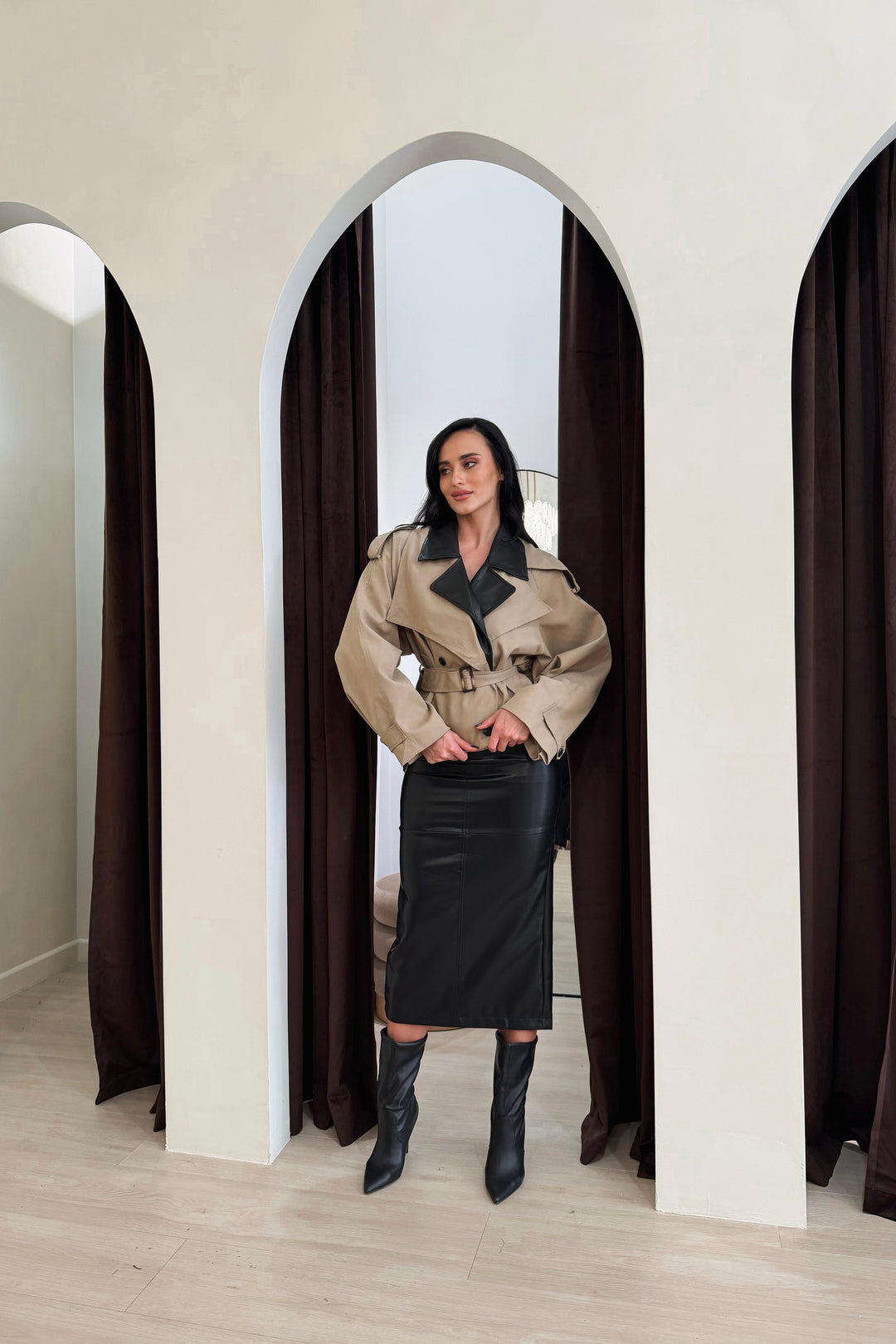 Lauren Cropped Trench