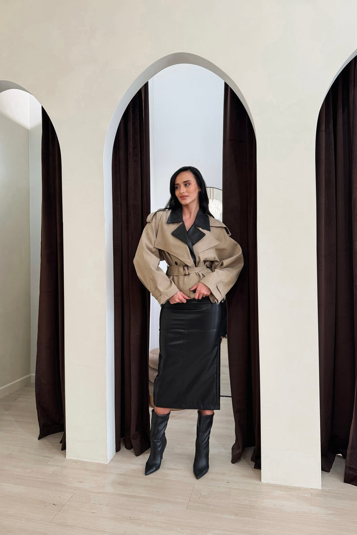 Lauren Cropped Trench