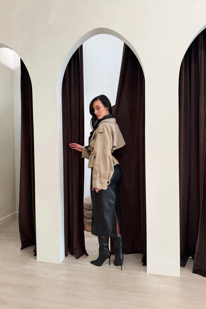 Lauren Cropped Trench