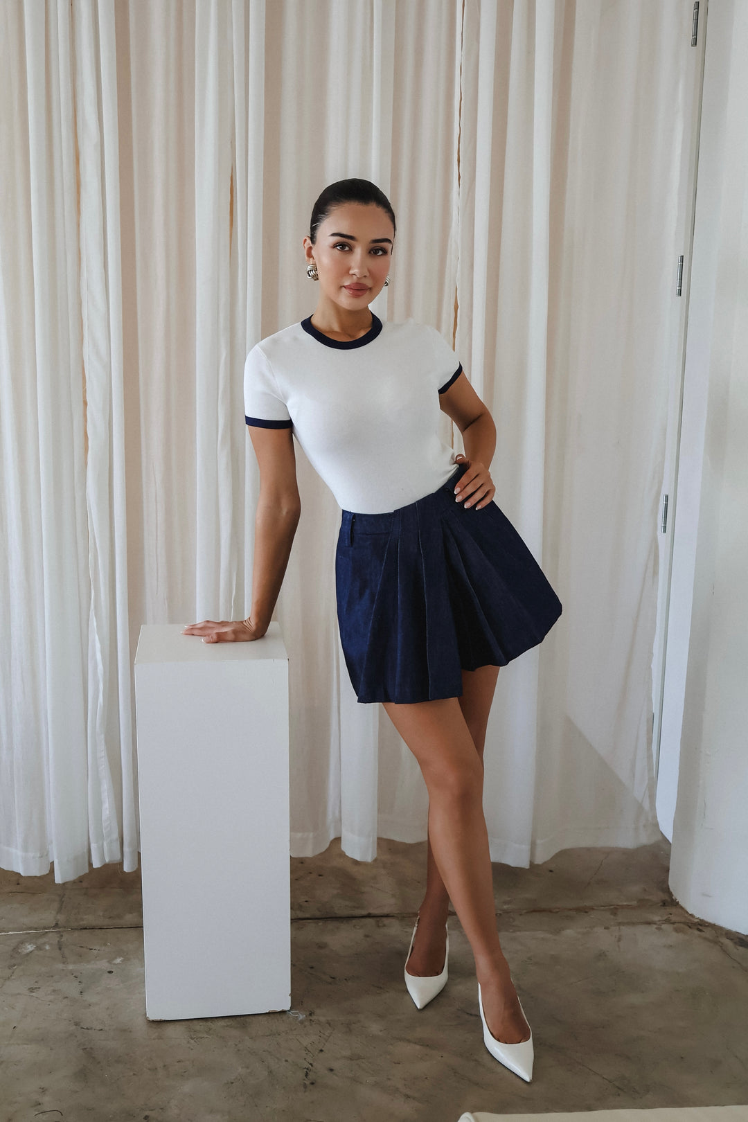 Valerie Denim Skort