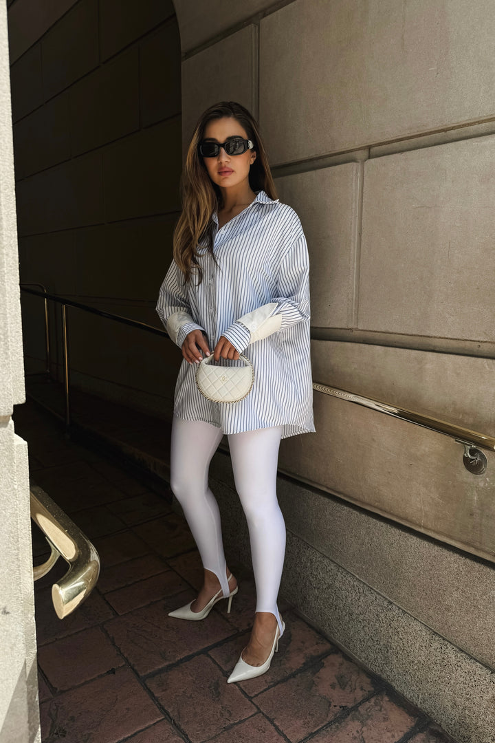 Stirrup Leggings - White