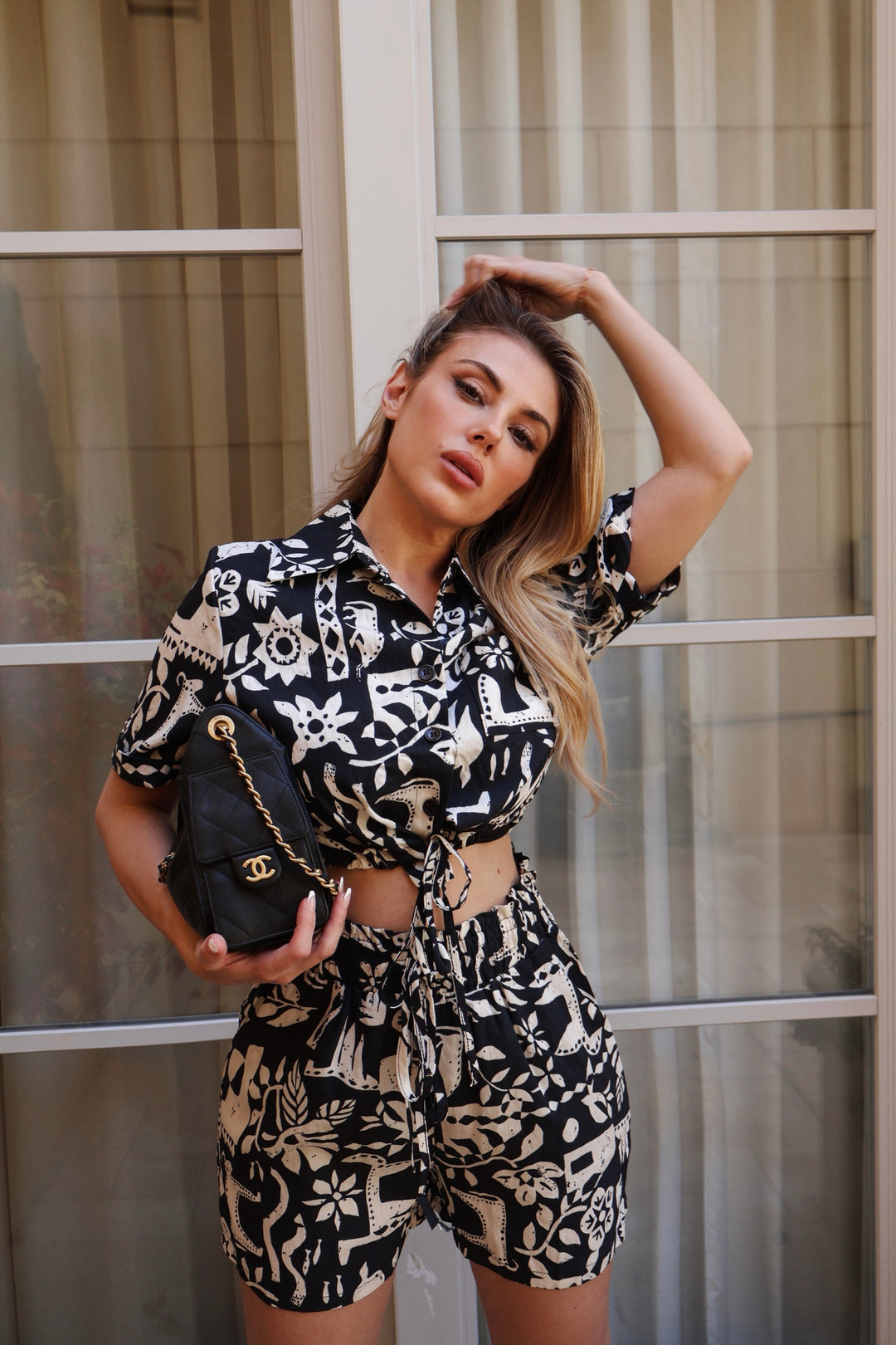 Ina 2-Piece Pattern Shorts Set