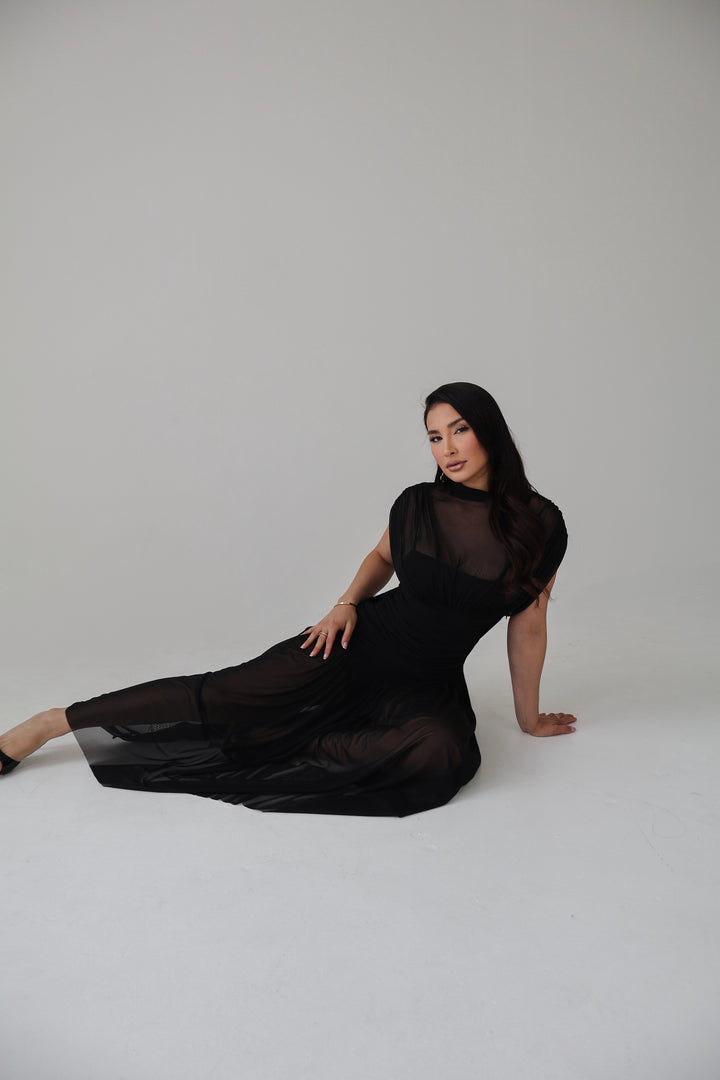 Lily Maxi Cape Dress