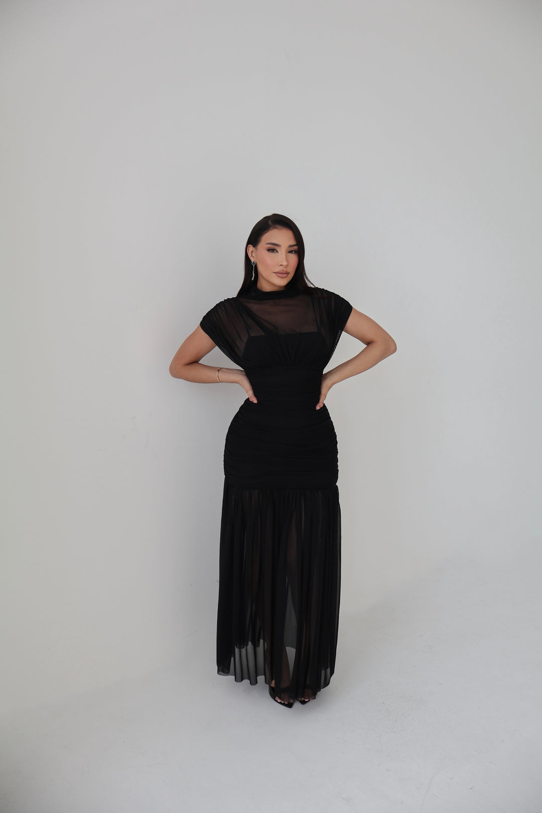 Lily Maxi Cape Dress