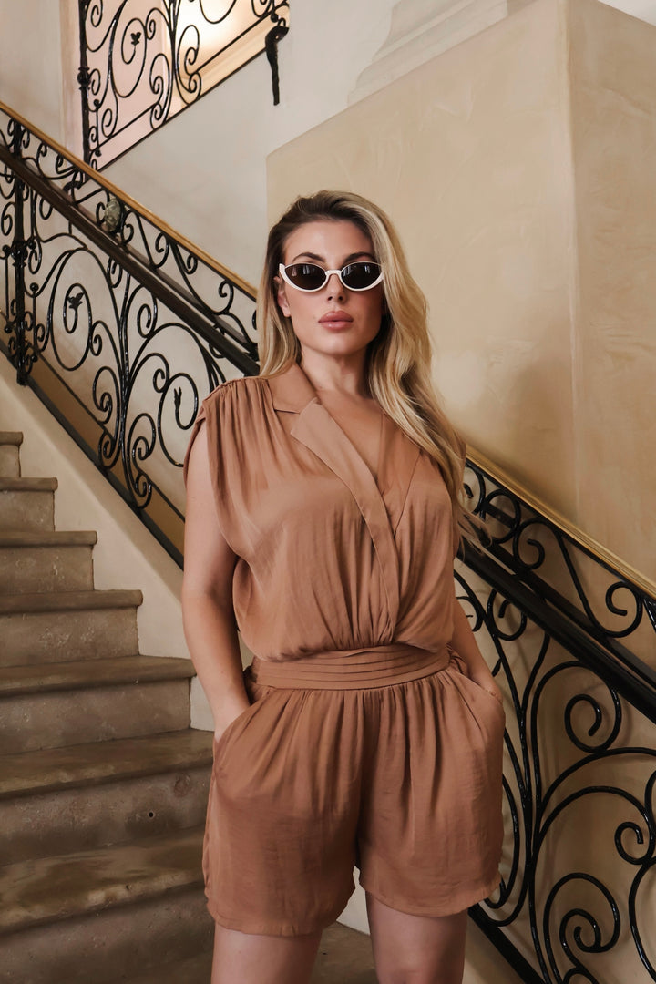 Kelly Satin Romper