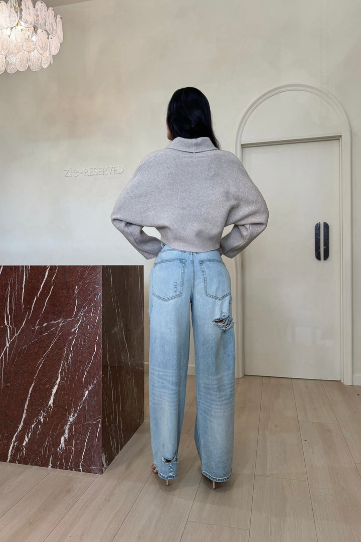 Georgia Oversized Fold Over Jeans