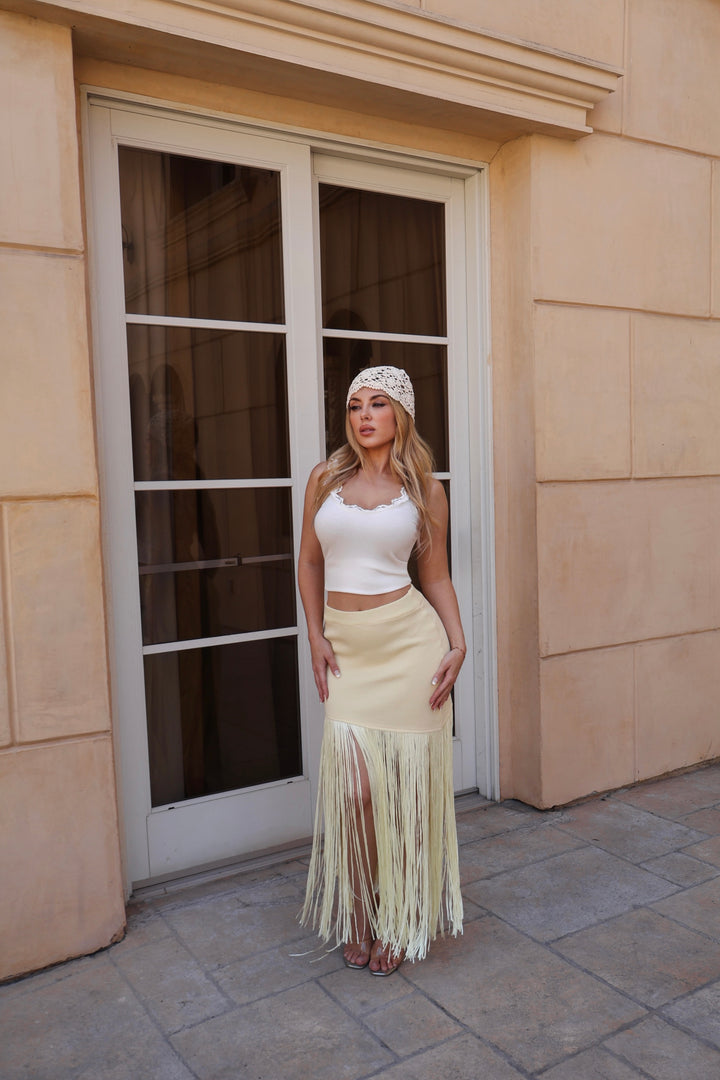 Leona Lace Top - White