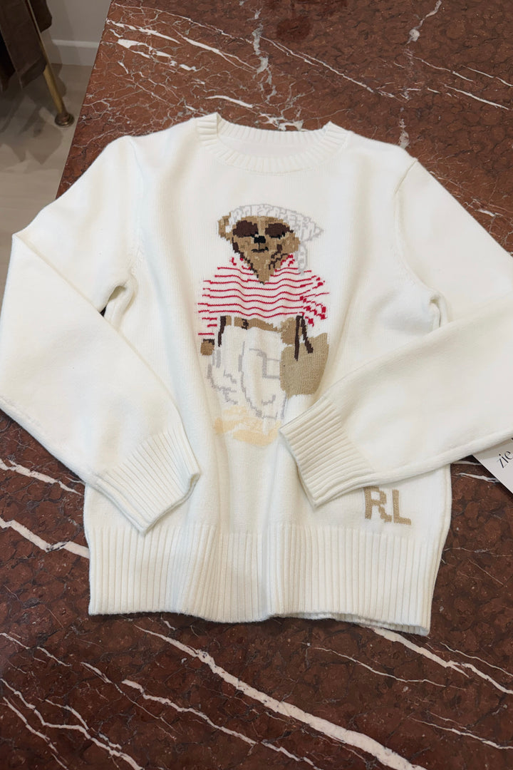 Ralphie Knit Sweater - Cream