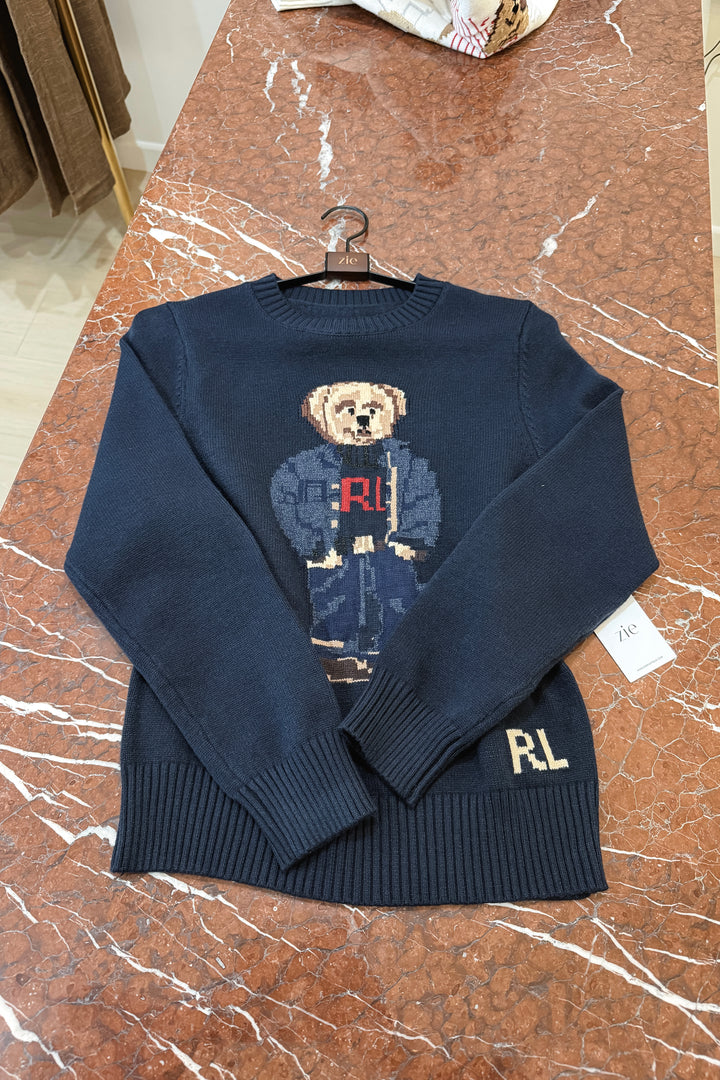 Ralphie Knit Sweater - Navy