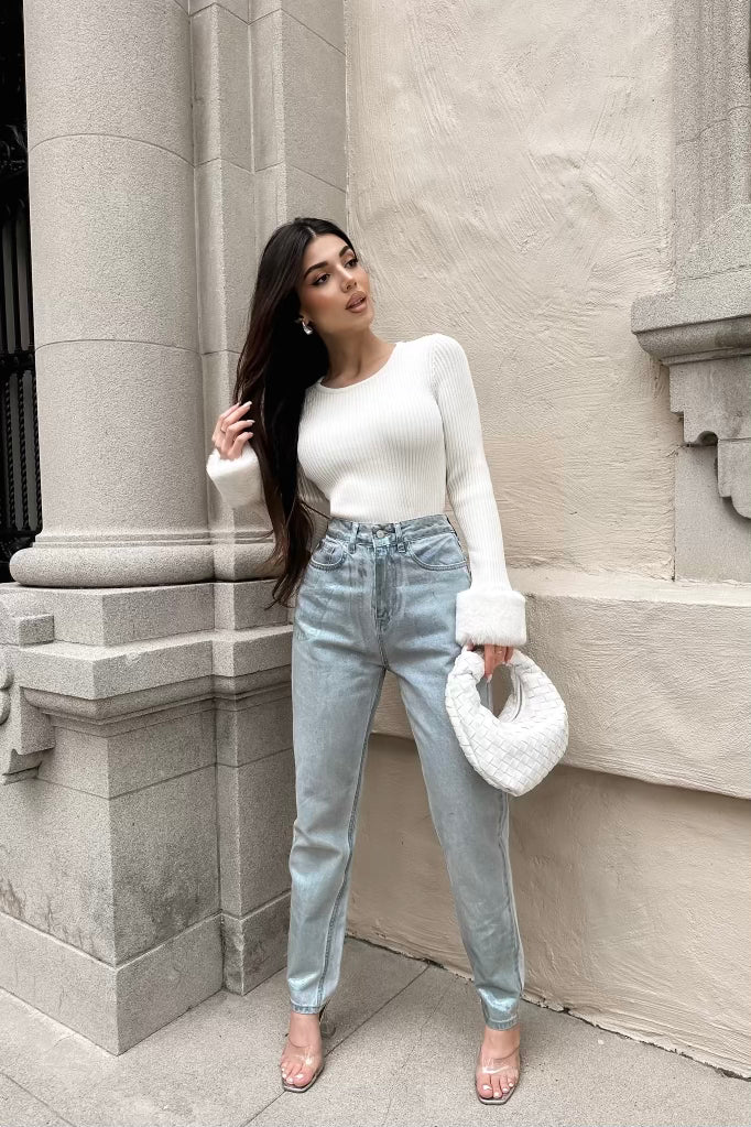 Anna Metallic Jeans