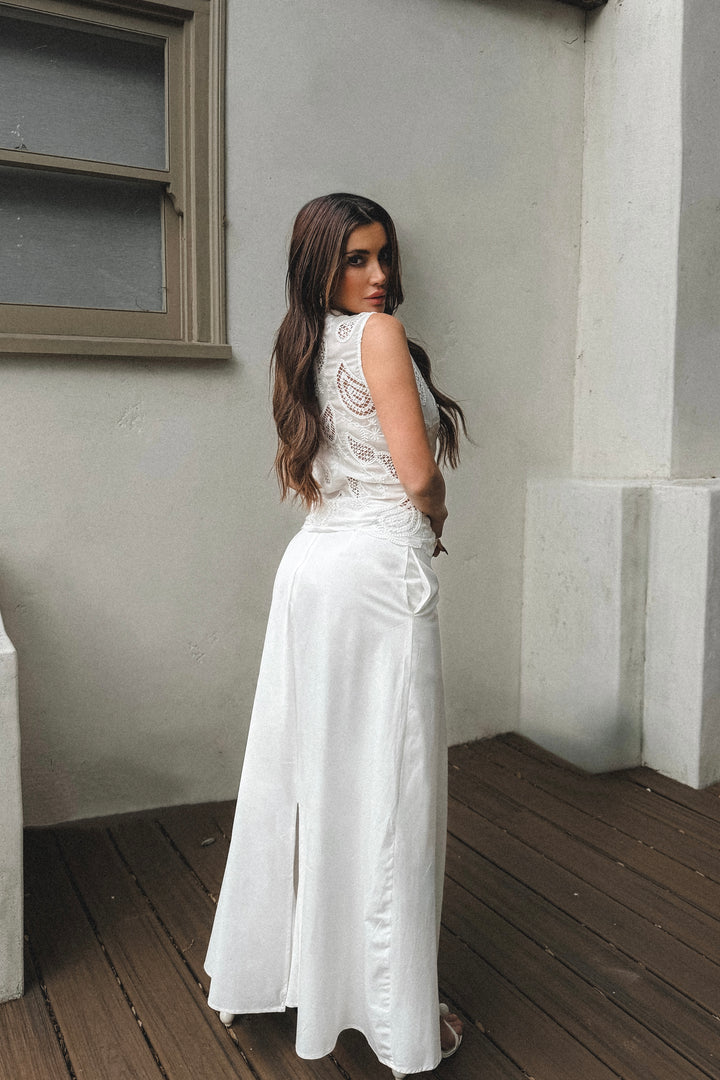 Rima Linen Maxi Skirt