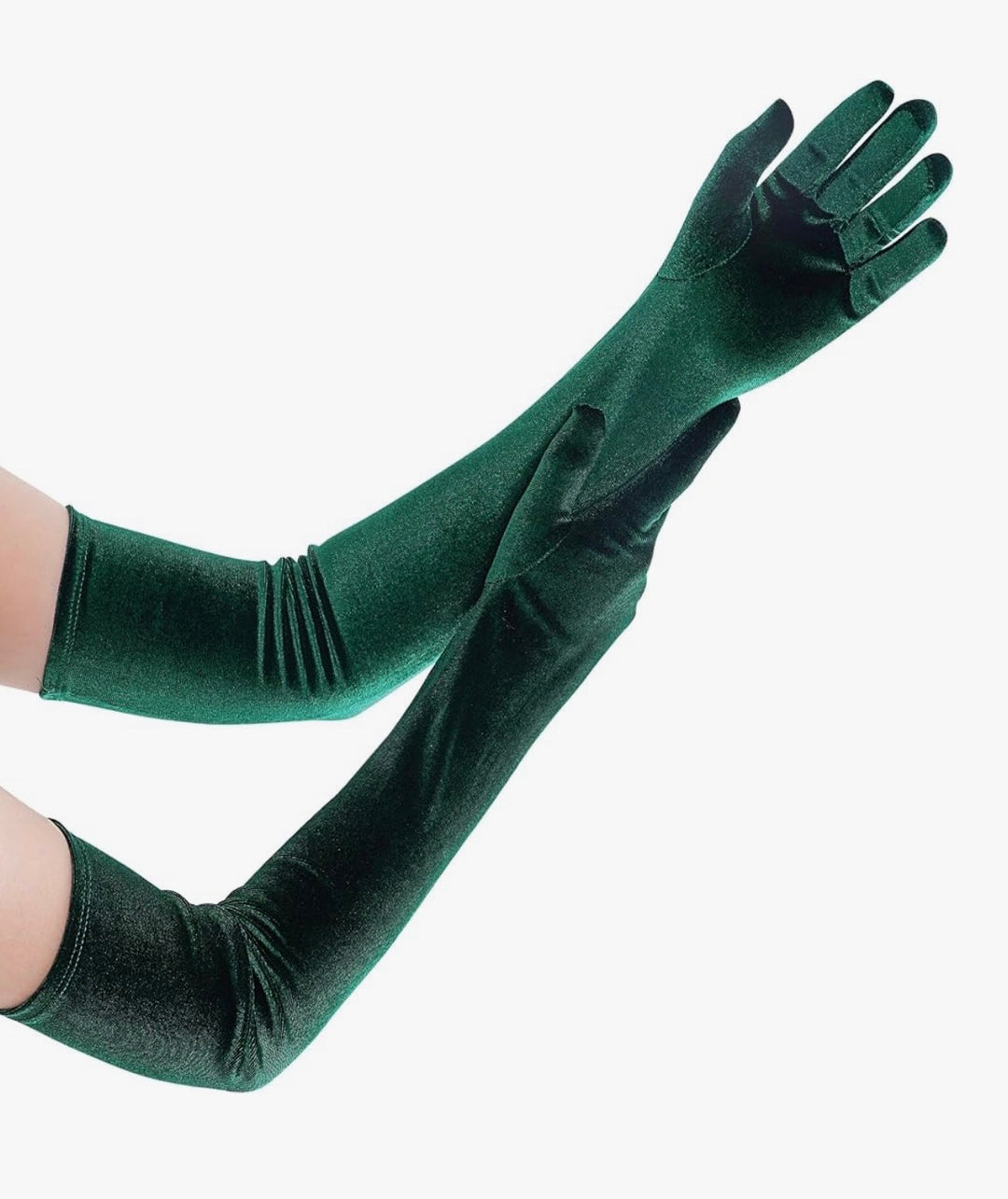 Emerald Velvet Gloves