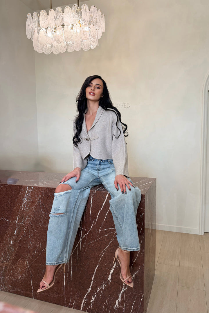 Georgia Oversized Fold Over Jeans