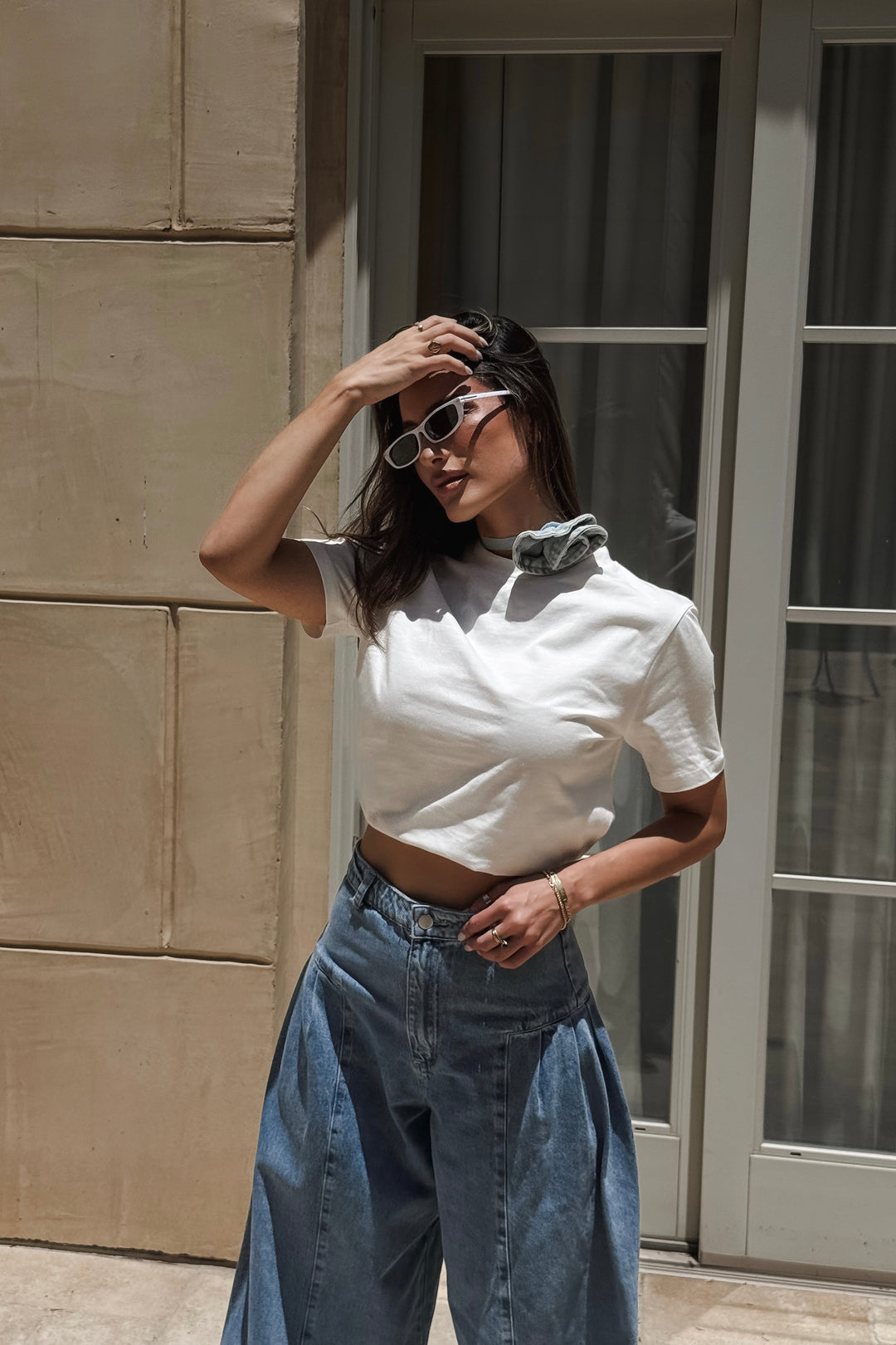 Justice Denim Rose Tee
