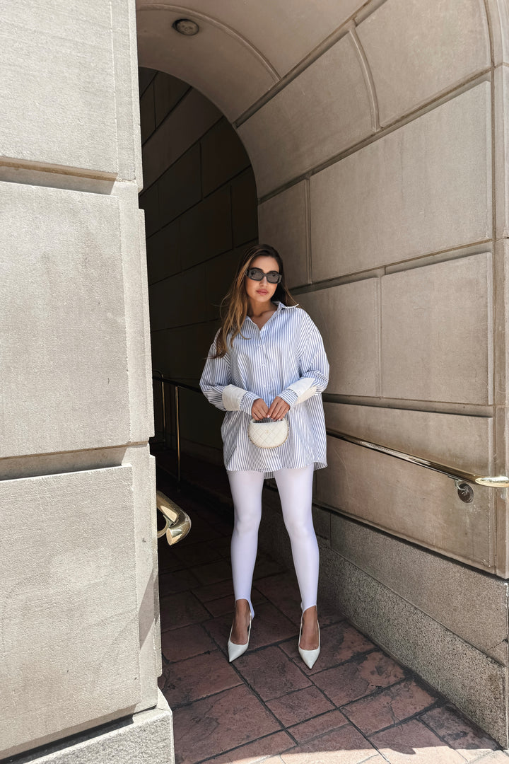 Stirrup Leggings - White