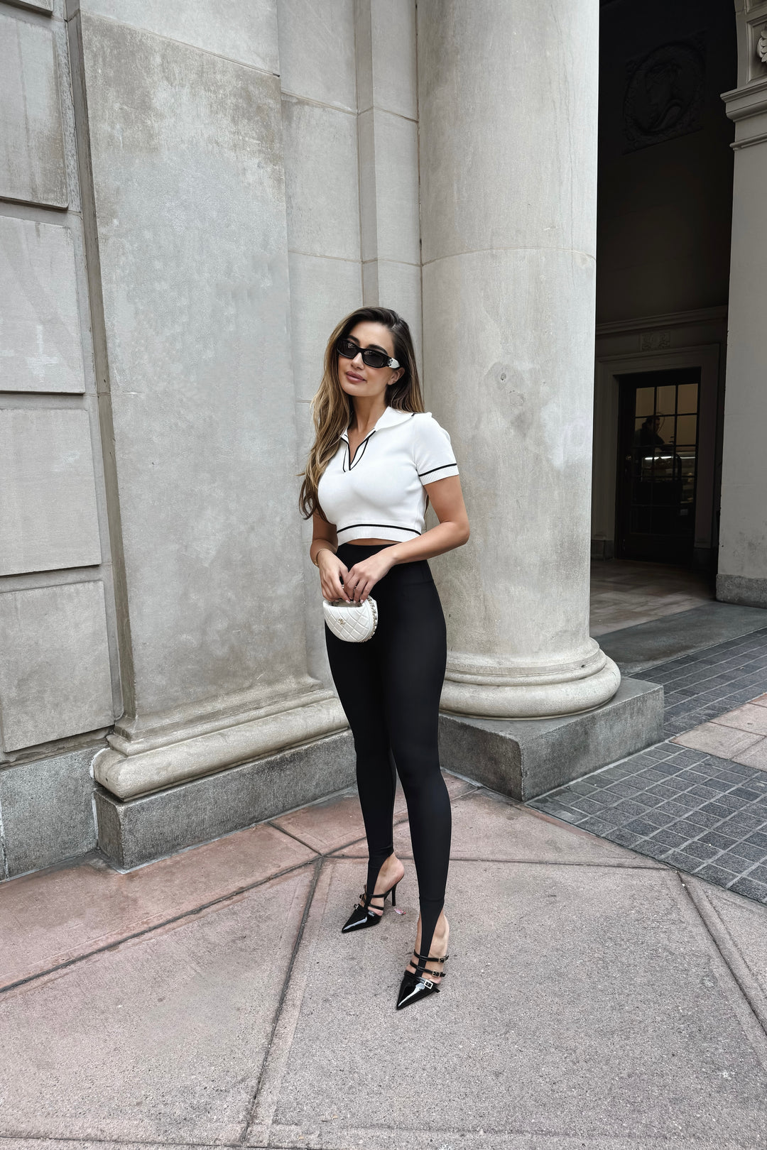 Ruth Knit Collared Top