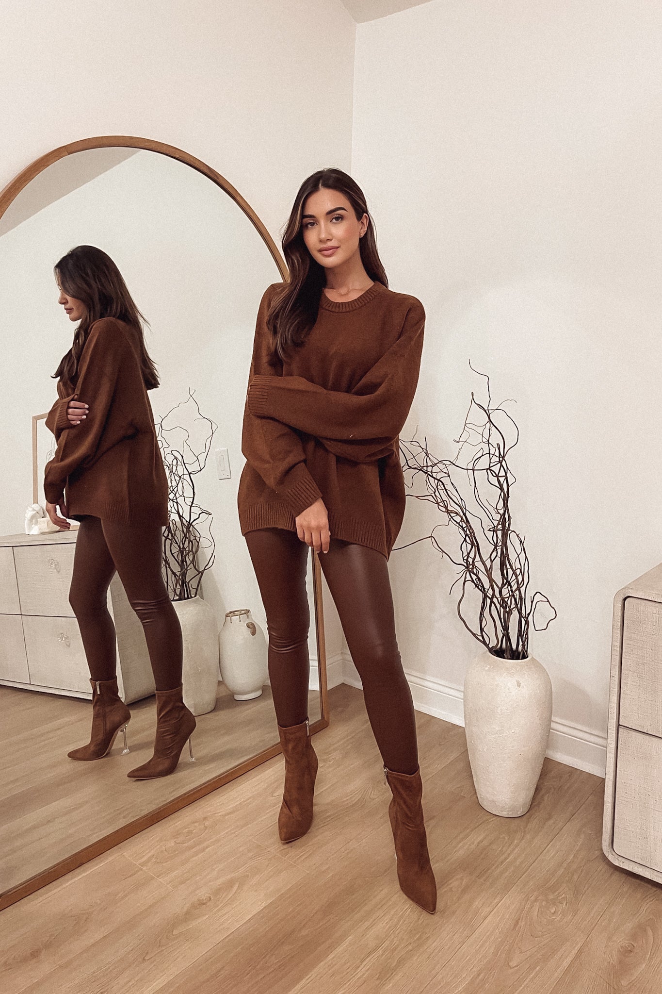 Rita Sweater Brown Zie Boutique