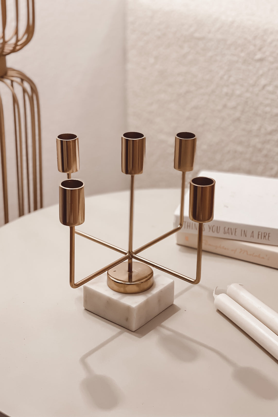 Gold 5-Tier Candle Holder
